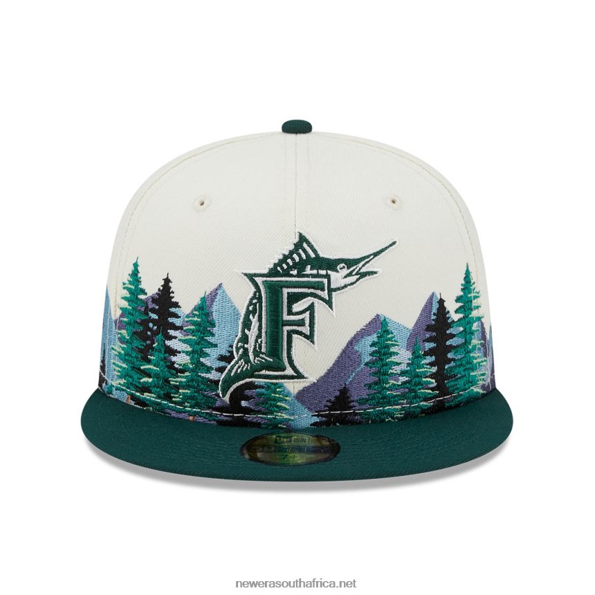 Florida Marlins Outdoor White 59FIFTY Fitted New Era TRBRBN19