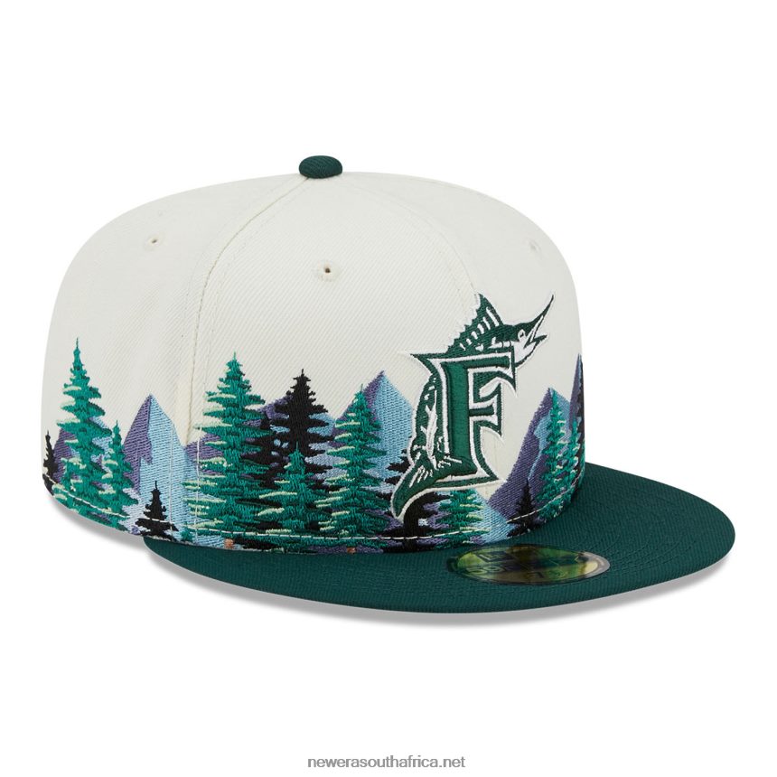 Florida Marlins Outdoor White 59FIFTY Fitted New Era TRBRBN19