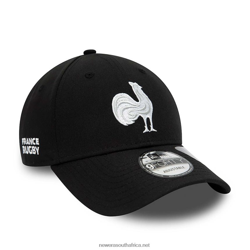 French Federation Of Rugby Repreve Black 9FORTY Adjustable Cap New Era TRBRBN1796