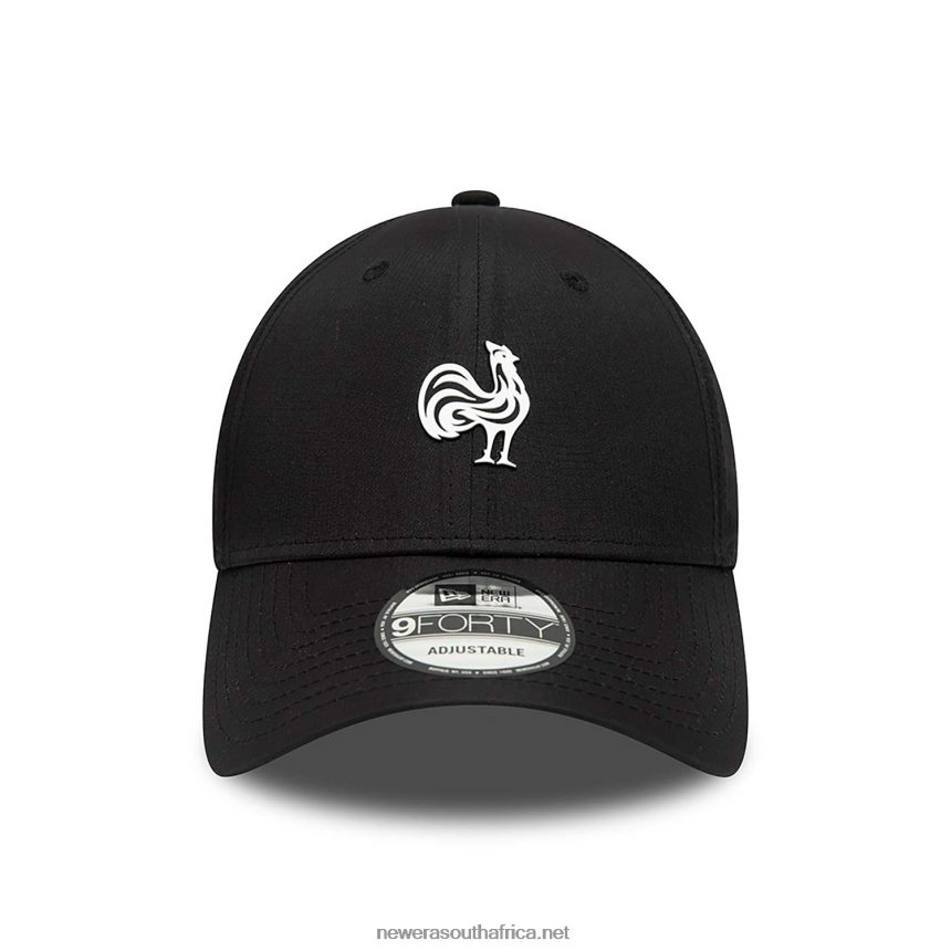 French Federation Of Rugby Ripstop Black 9FORTY Adjustable Cap New Era TRBRBN1443