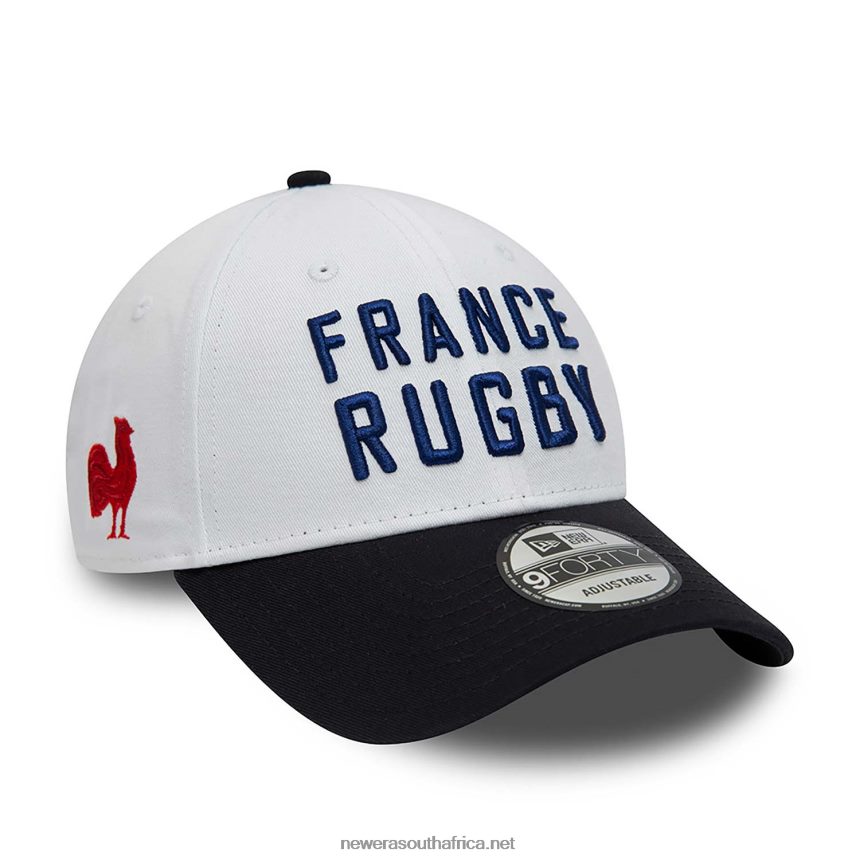 French Federation Of Rugby Two Tone White 9FORTY Adjustable Cap New Era TRBRBN1810