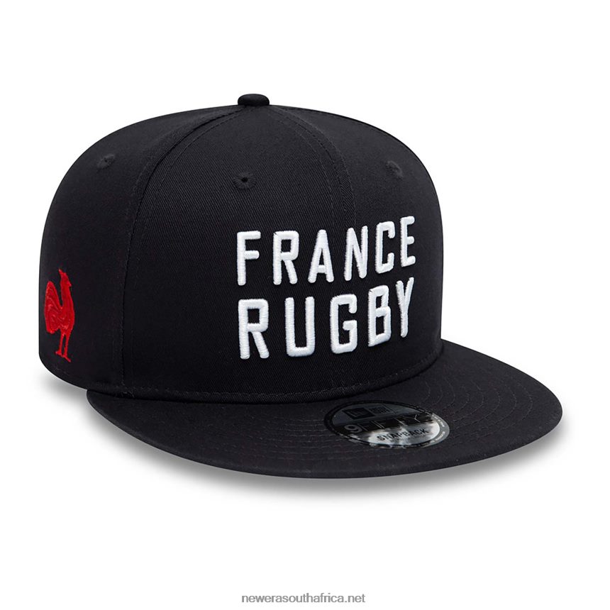 French Federation Of Rugby Wordmark Navy 9FIFTY Snapback Cap New Era TRBRBN2020