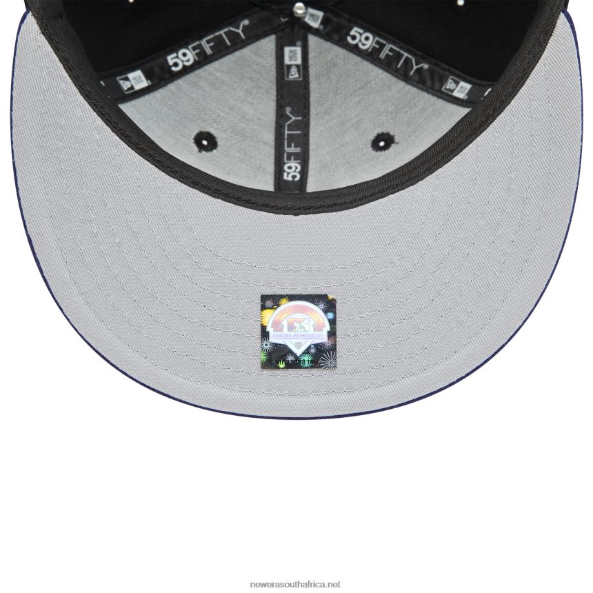 Fresno Grizzlies MiLB Black and Purple 59FIFTY Fitted Cap New Era TRBRBN648