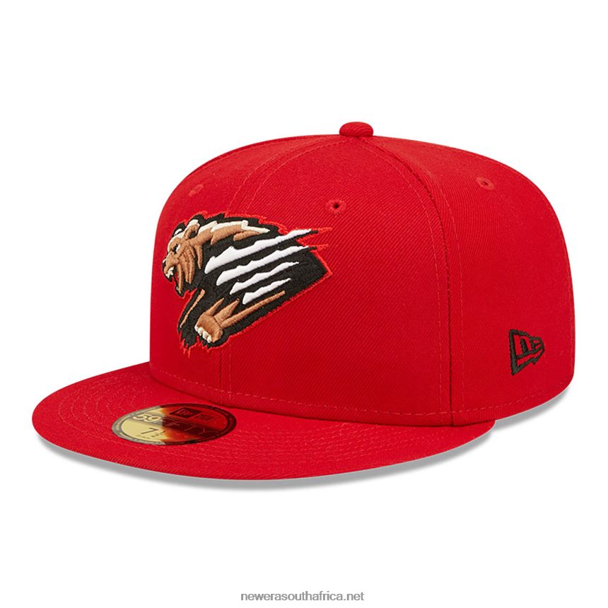 Fresno Grizzlies MiLB Red 59FIFTY Fitted Cap New Era TRBRBN741