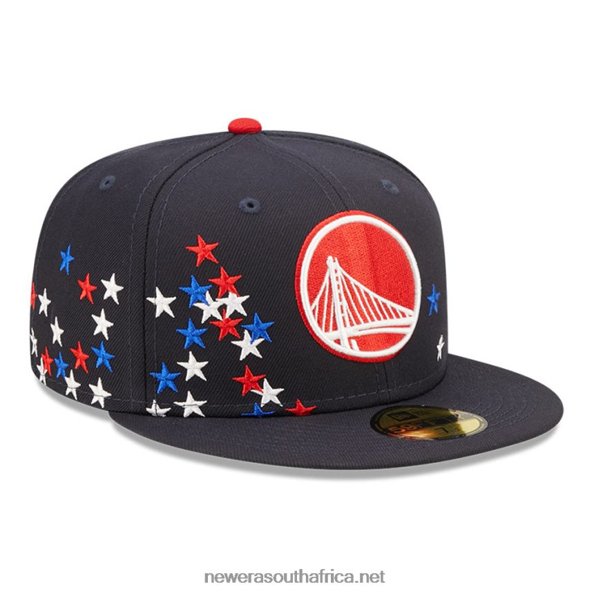 Golden State Warriors NBA Americana Navy 59FIFTY Fitted Cap New Era TRBRBN1090