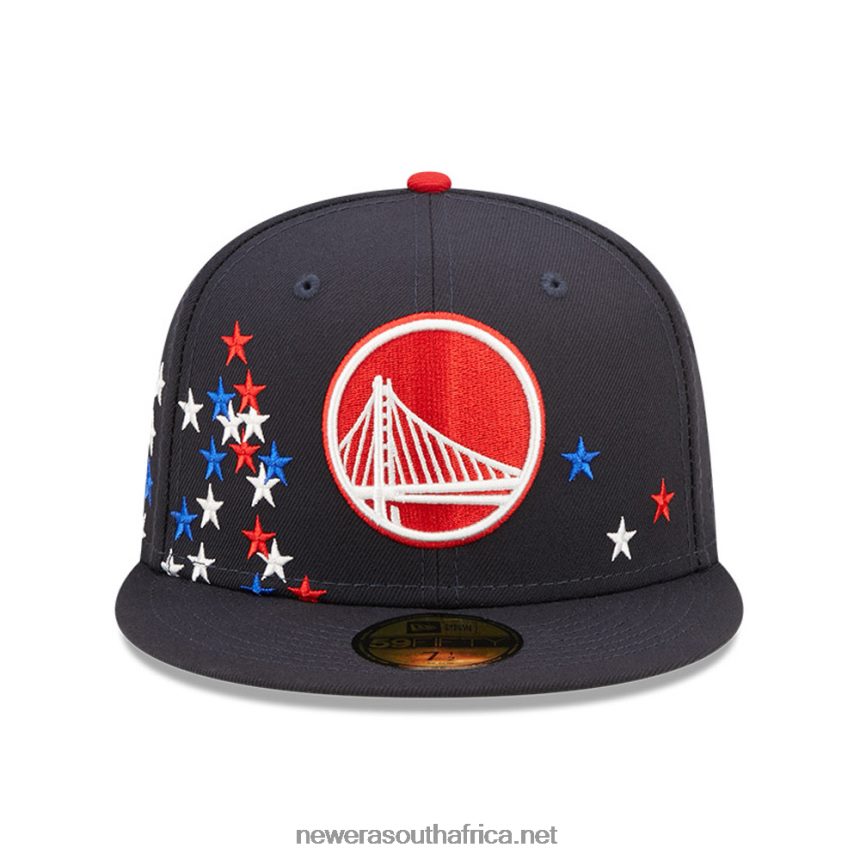 Golden State Warriors NBA Americana Navy 59FIFTY Fitted Cap New Era TRBRBN1090