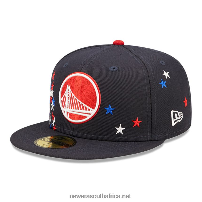Golden State Warriors NBA Americana Navy 59FIFTY Fitted Cap New Era TRBRBN1090