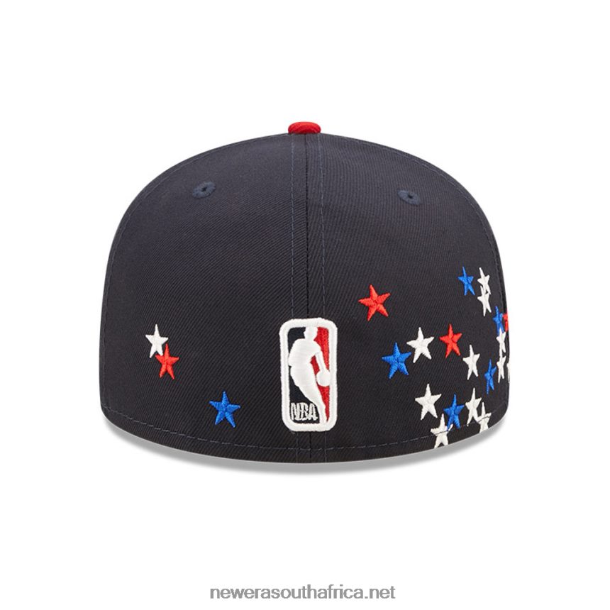 Golden State Warriors NBA Americana Navy 59FIFTY Fitted Cap New Era TRBRBN1090