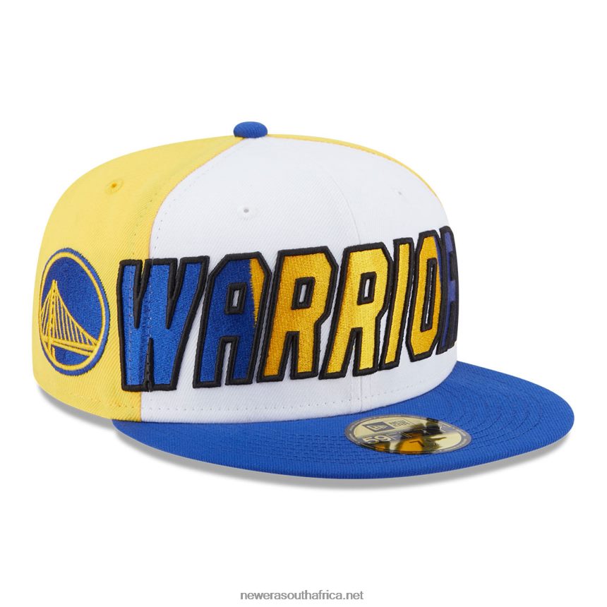 Golden State Warriors NBA Back Half Blue 59FIFTY Fitted Cap New Era TRBRBN632