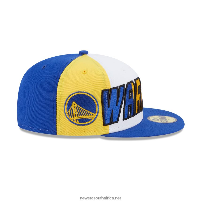 Golden State Warriors NBA Back Half Blue 59FIFTY Fitted Cap New Era TRBRBN632