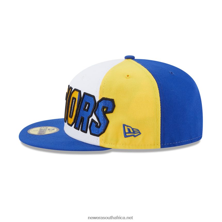Golden State Warriors NBA Back Half Blue 59FIFTY Fitted Cap New Era TRBRBN632