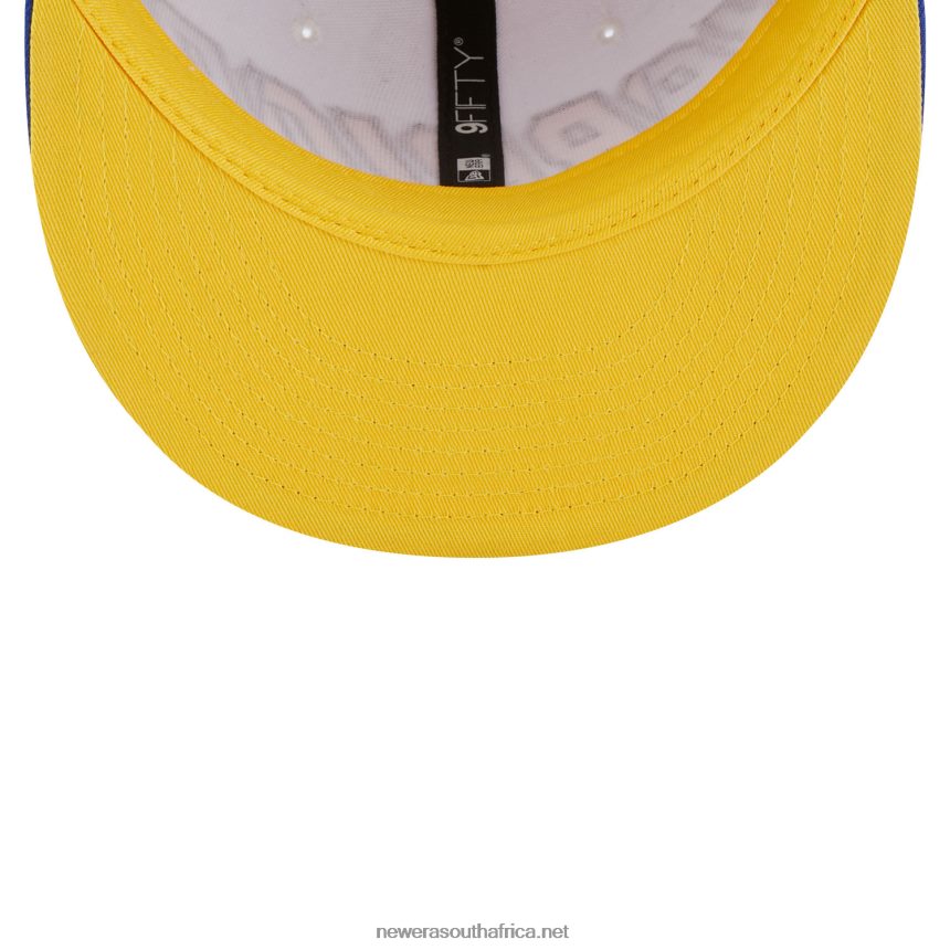 Golden State Warriors NBA Back Half Blue 9FIFTY Snapback Cap New Era TRBRBN2036