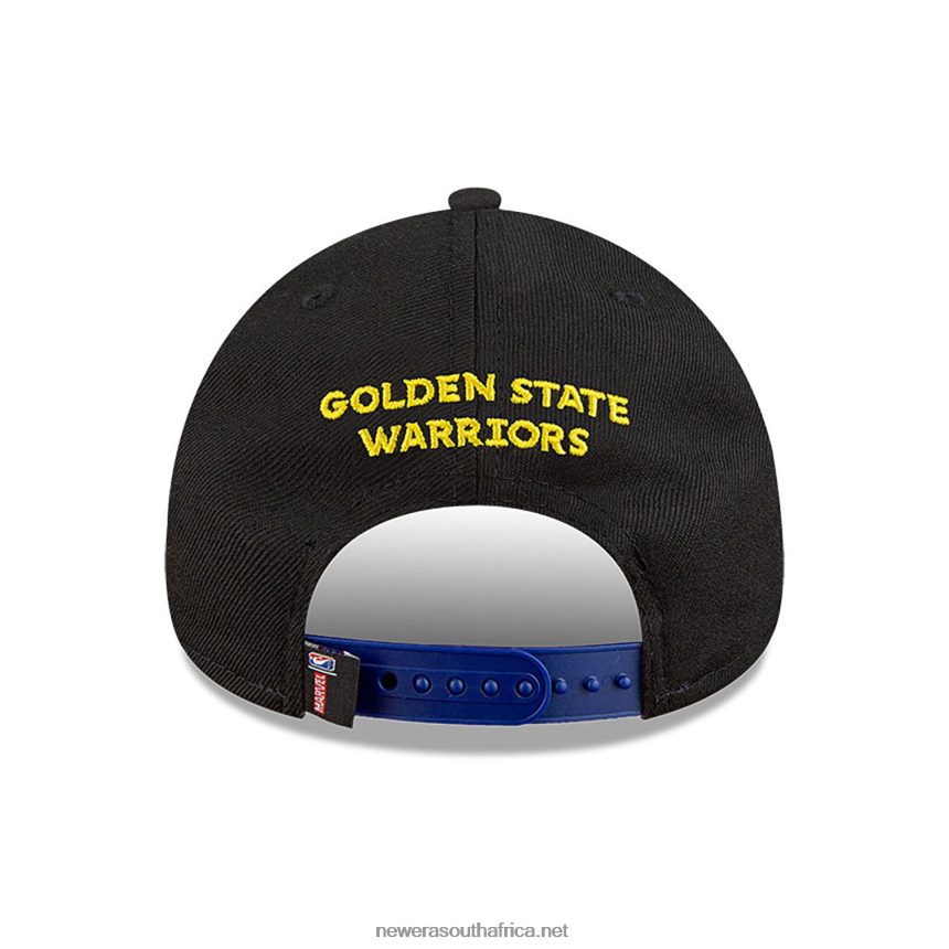 Golden State Warriors NBA x Marvel Captain America Black 9FORTY Adjustable Cap New Era TRBRBN1596