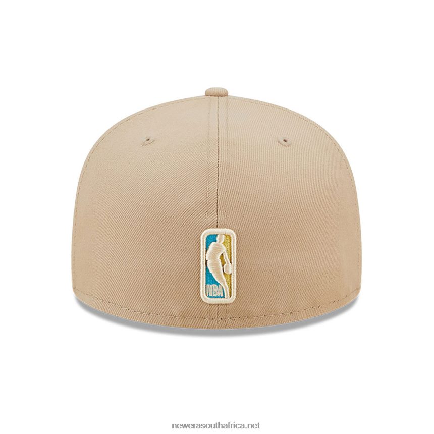 Golden State Warriors Team Neon Beige 59FIFTY Fitted Cap New Era TRBRBN382