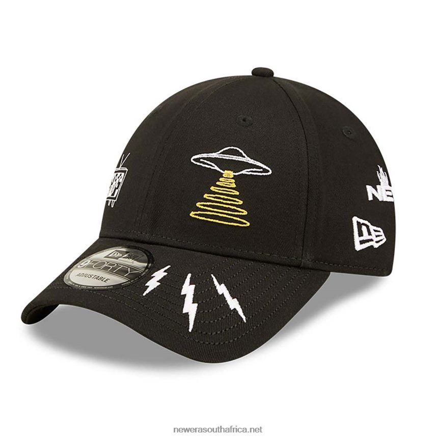 Graphic Black 9FORTY Adustable Cap New Era TRBRBN1492