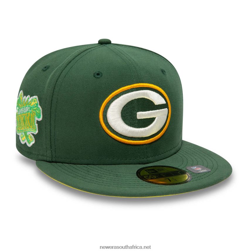 Green Bay Packers Citrus Pop Green 59FIFTY Fitted Cap New Era TRBRBN401