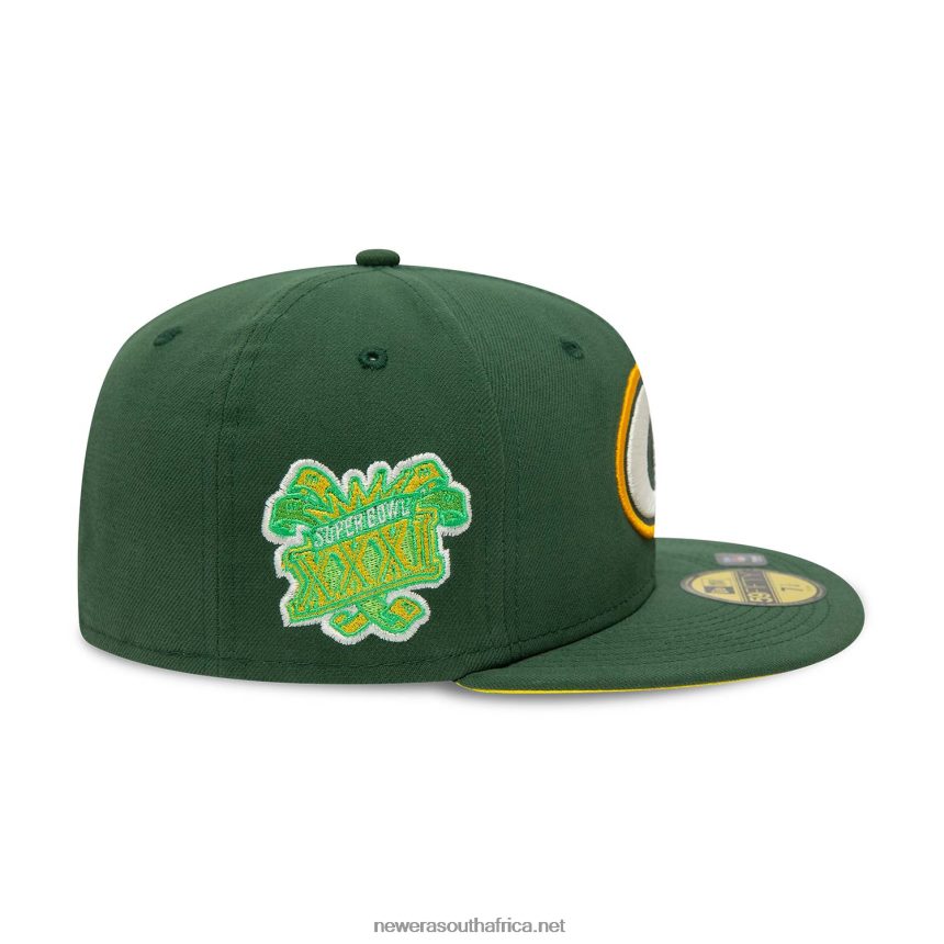 Green Bay Packers Citrus Pop Green 59FIFTY Fitted Cap New Era TRBRBN401