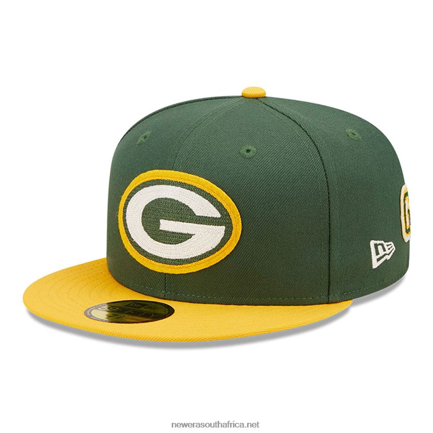 Green Bay Packers NE Letterman Dark Green 59FIFTY Fitted Cap New Era TRBRBN529