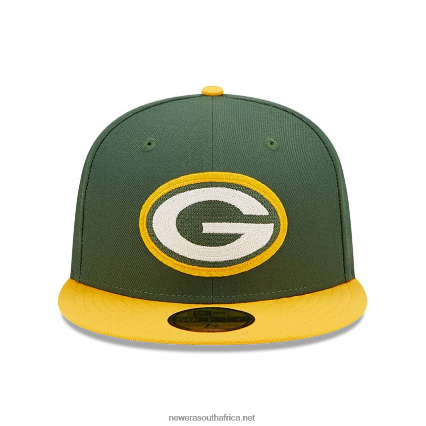 Green Bay Packers NE Letterman Dark Green 59FIFTY Fitted Cap New Era TRBRBN529