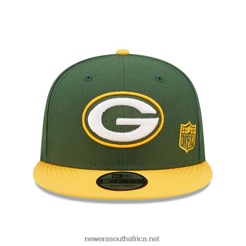 Green Bay Packers NFL Black Letter Arch Green 9FIFTY Snapback Cap New Era TRBRBN2070