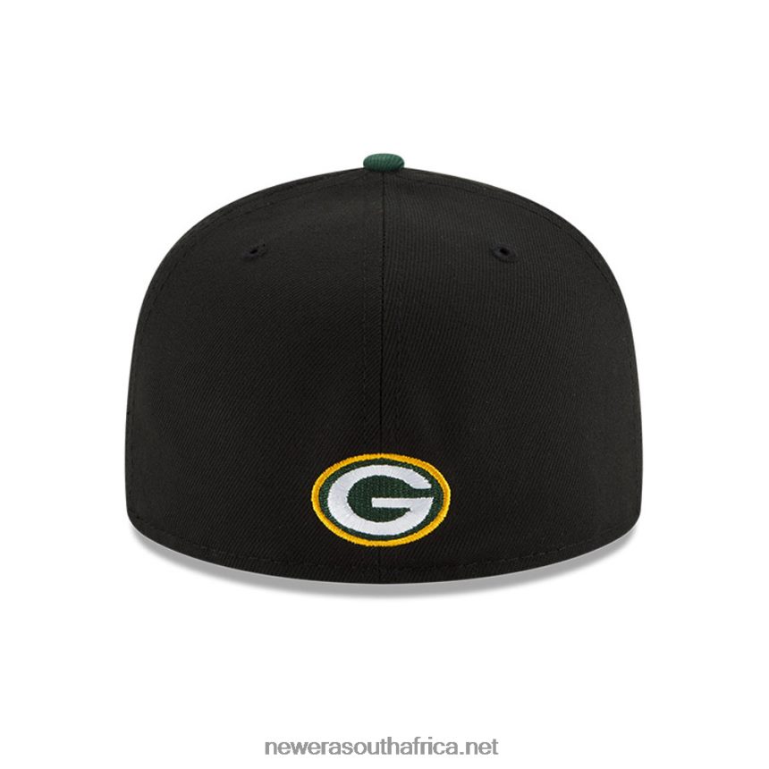 Green Bay Packers NFL Draft Black 59FIFTY Fitted Cap New Era TRBRBN912