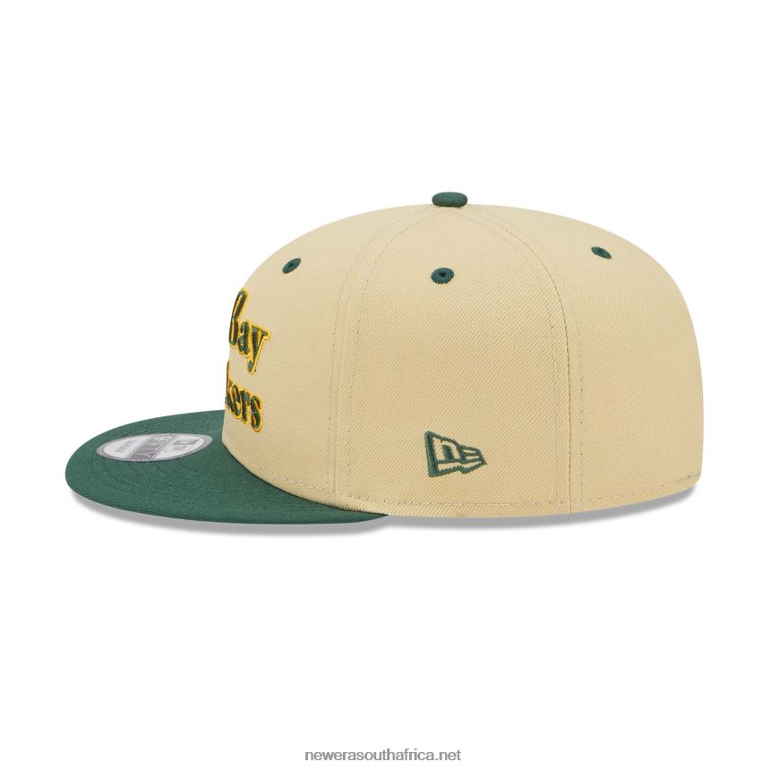 Green Bay Packers NFL Retro Cream 9FIFTY Snapback Cap New Era TRBRBN2050