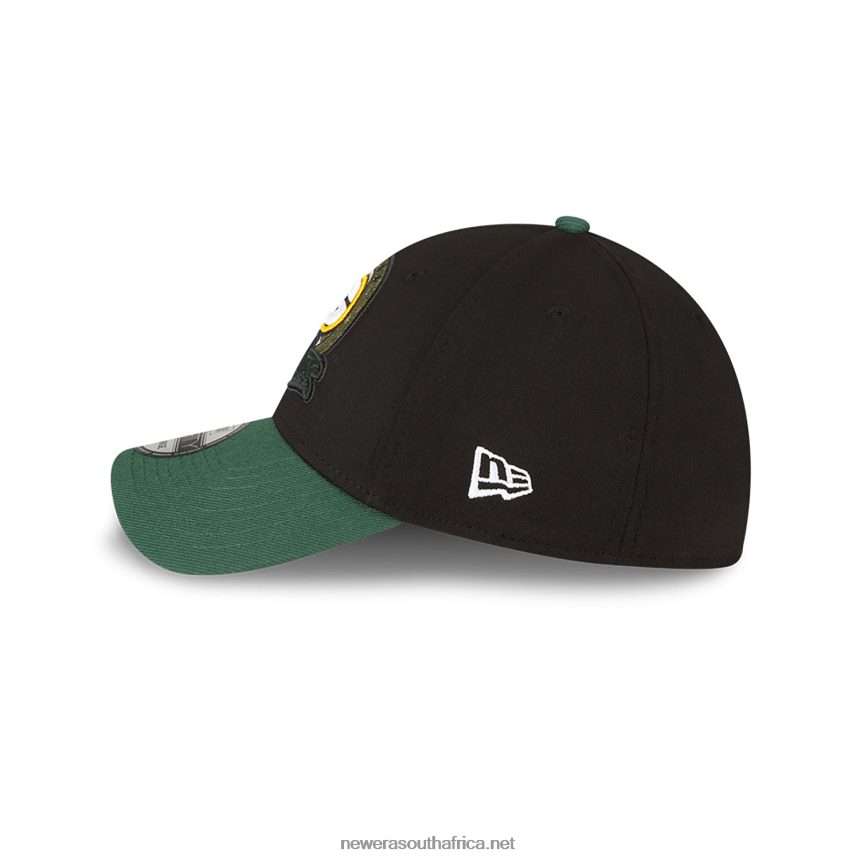 Green Bay Packers NFL Salute to Service Black 39THIRTY Stretch Fit Cap New Era TRBRBN2193