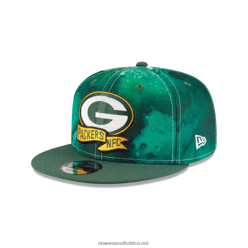 Green Bay Packers NFL Sideline 2022 Green 9FIFTY Snapback Cap New Era TRBRBN1946