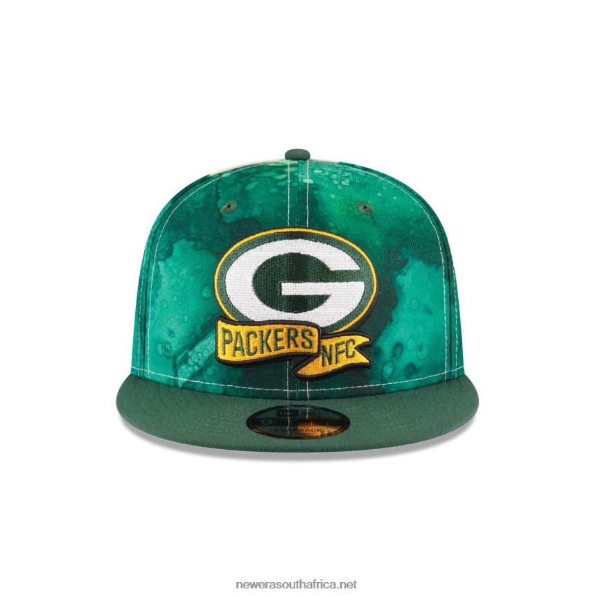 Green Bay Packers NFL Sideline 2022 Green 9FIFTY Snapback Cap New Era TRBRBN1946