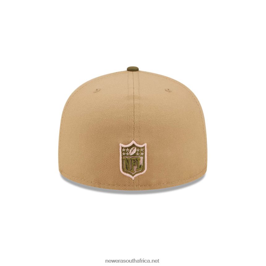 Green Bay Packers NFL Teams Beige 59FIFTY Cap New Era TRBRBN1252