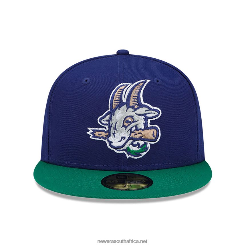 Hartford Yard Goats MiLB Blue 59FIFTY Fitted Cap New Era TRBRBN131