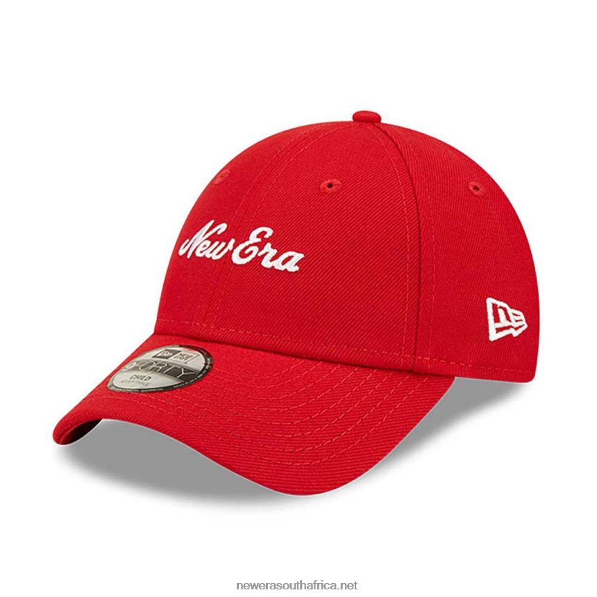 Heritage Script Child Repreve Red 9FORTY Adjustable Cap New Era TRBRBN1809