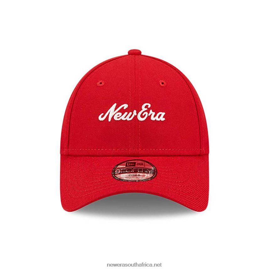 Heritage Script Child Repreve Red 9FORTY Adjustable Cap New Era TRBRBN1809