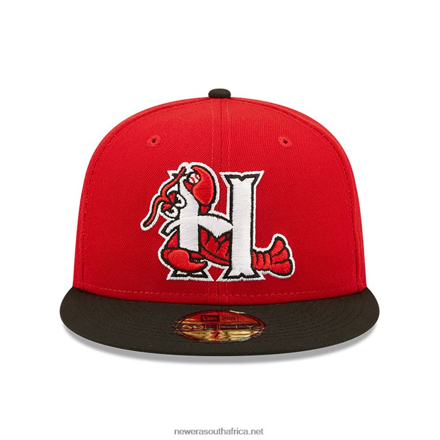 Hickory Crawdads MiLB Red 59FIFTY Fitted Cap New Era TRBRBN624