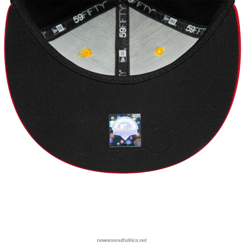 Hillsboro Hops MiLB Black and Red 59FIFTY Fitted Cap New Era TRBRBN877