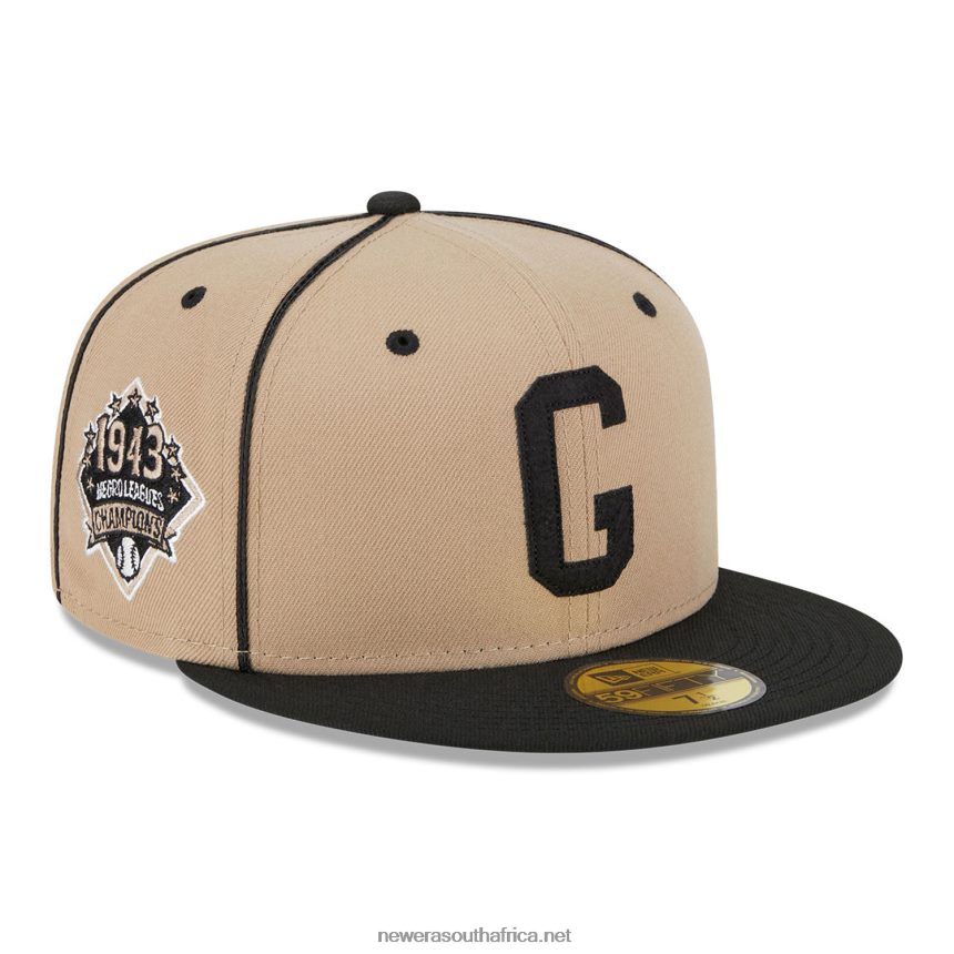 Homestead Grays Negro League Beige 59FIFTY Fitted Cap New Era TRBRBN860