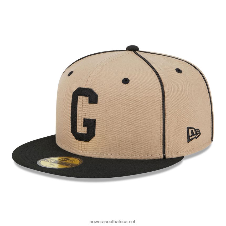 Homestead Grays Negro League Beige 59FIFTY Fitted Cap New Era TRBRBN860