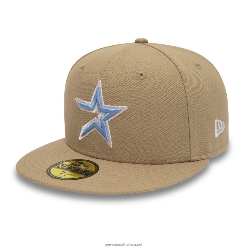 Houston Astros 45 Years Camel 59FIFTY Fitted Cap New Era TRBRBN155
