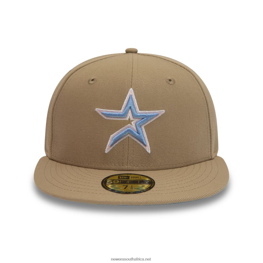 Houston Astros 45 Years Camel 59FIFTY Fitted Cap New Era TRBRBN155