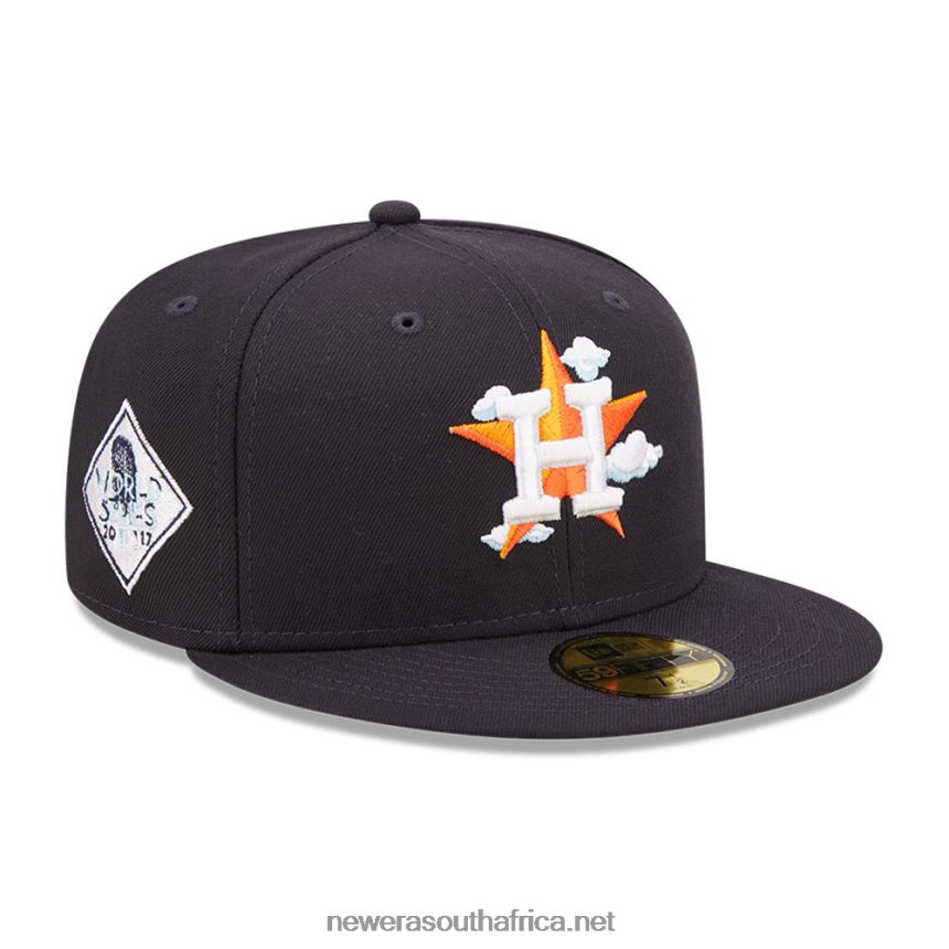 Houston Astros Comic Cloud Navy 59FIFTY Fitted Cap New Era TRBRBN1379