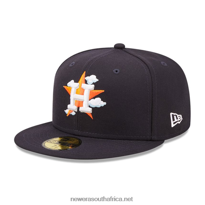 Houston Astros Comic Cloud Navy 59FIFTY Fitted Cap New Era TRBRBN1379