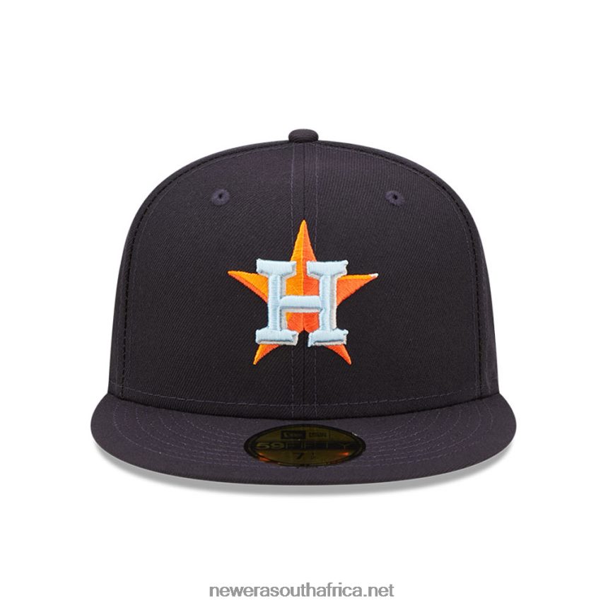 Houston Astros MLB Cloud Navy 59FIFTY Fitted Cap New Era TRBRBN545