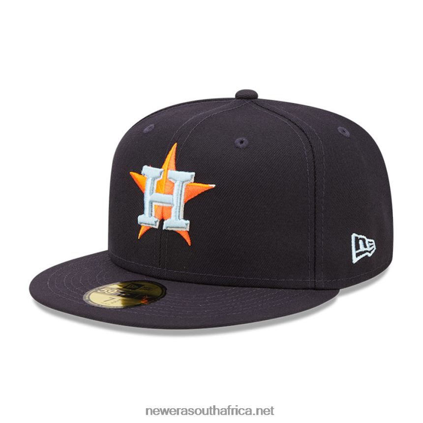 Houston Astros MLB Cloud Navy 59FIFTY Fitted Cap New Era TRBRBN545