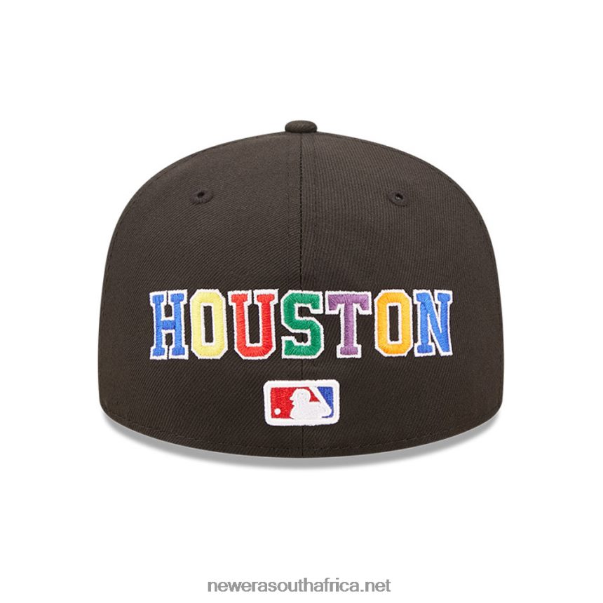 Houston Astros MLB Prismatic Black 59FIFTY Fitted Cap New Era TRBRBN789