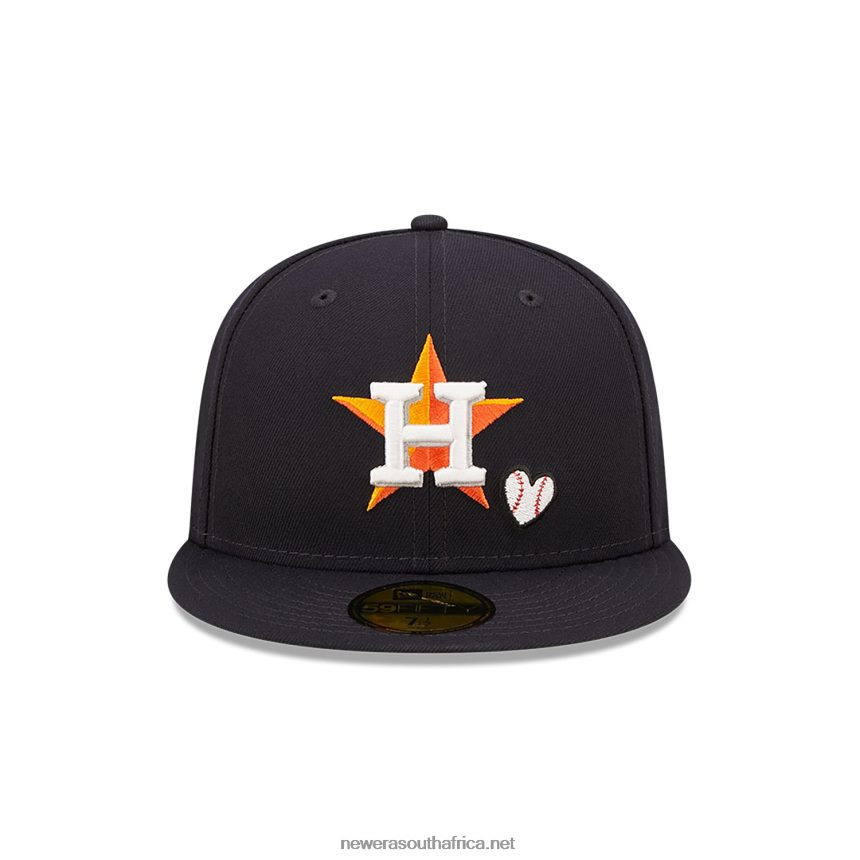 Houston Astros MLB Team Heart Navy 59FIFTY Fitted Cap New Era TRBRBN594