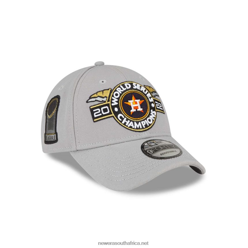 Houston Astros MLB World Series Champions Grey 9FORTY Adjustable Cap New Era TRBRBN1750