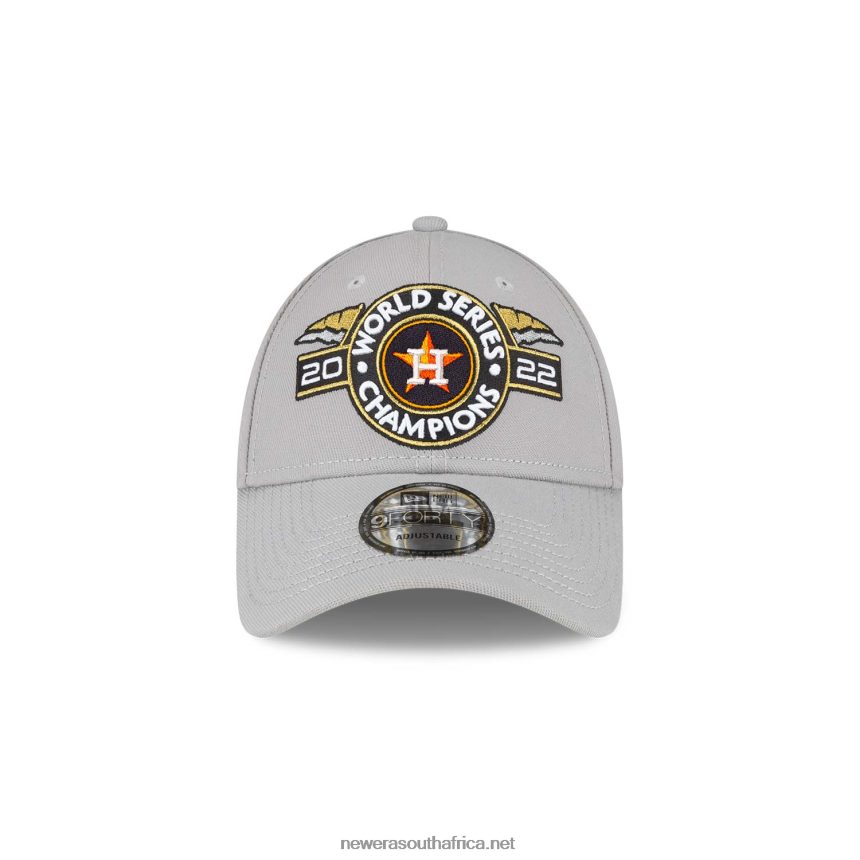 Houston Astros MLB World Series Champions Grey 9FORTY Adjustable Cap New Era TRBRBN1750