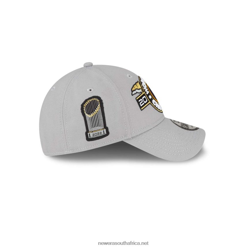 Houston Astros MLB World Series Champions Grey 9FORTY Adjustable Cap New Era TRBRBN1750