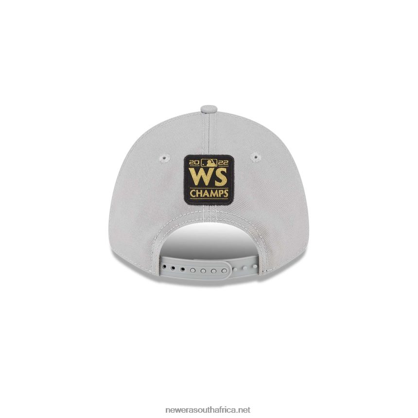 Houston Astros MLB World Series Champions Grey 9FORTY Adjustable Cap New Era TRBRBN1750