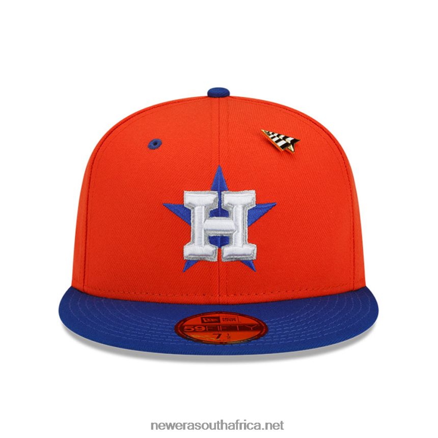 Houston Astros MLB x Paper Planes Orange 59FIFTY Fitted Cap New Era TRBRBN906